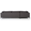 Grammercy 2-Piece Chaise Sectional - Bennett Charcoal