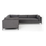 Grammercy 3-Piece Sectional - Bennett Charcoal | shipping 6/4/2025