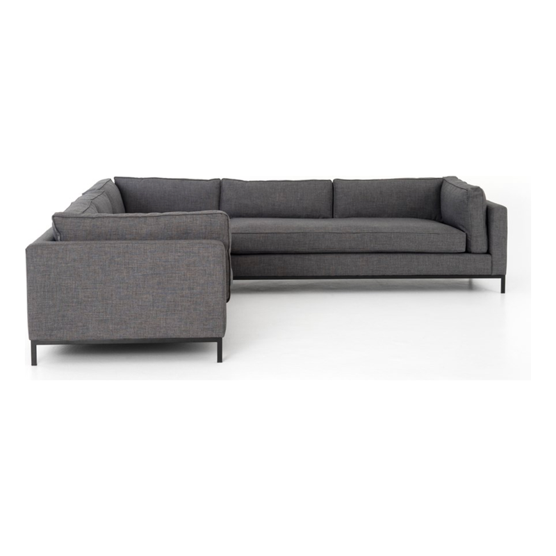 Grammercy 3-Piece Sectional - Bennett Charcoal | shipping 6/4/2025