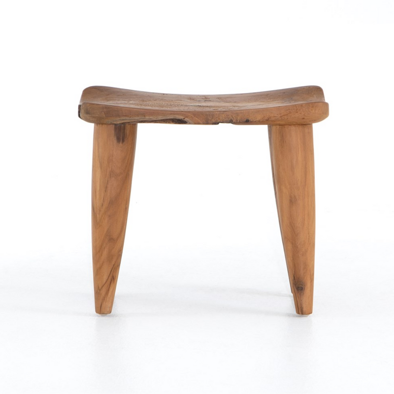 Zuri Outdoor Stool - Aged Natural Teak | ready to ship!