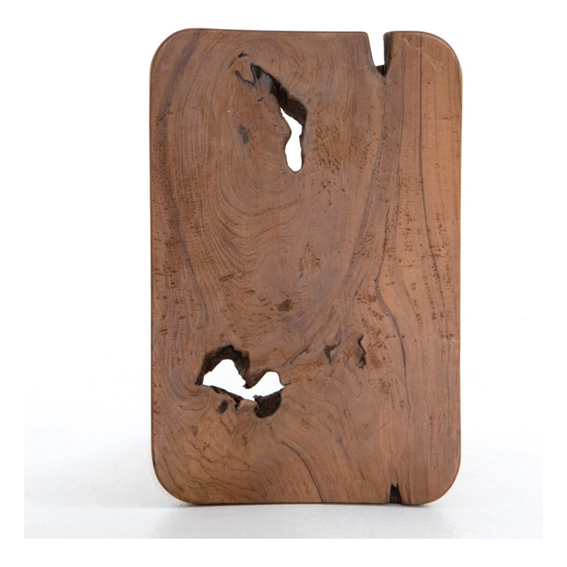 Zuri Outdoor Stool - Aged Natural Teak | ready to ship!