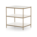 Felix Nightstand - Antique Brass | ready to ship!