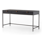 Trey Modular Writing Desk - Black Wash Poplar | ready to ship!