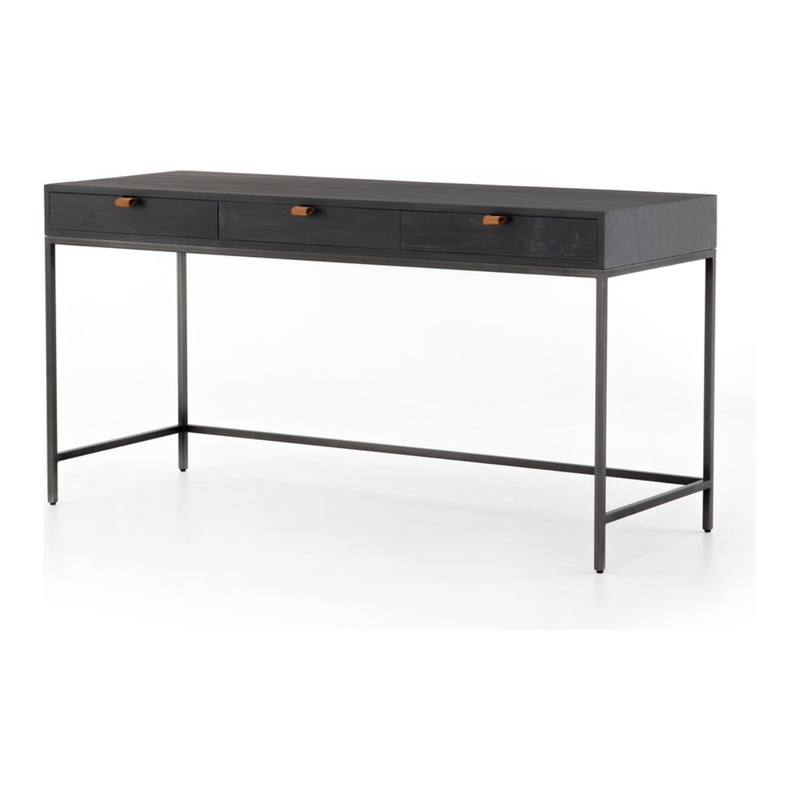 Trey Modular Writing Desk - Black Wash Poplar | ready to ship!