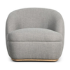 Sandie Swivel Chair - Gibson Silver | shipping 10/6/2025