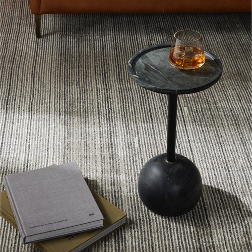 Viola Accent Table - Black Marble | shipping 6/25/2025