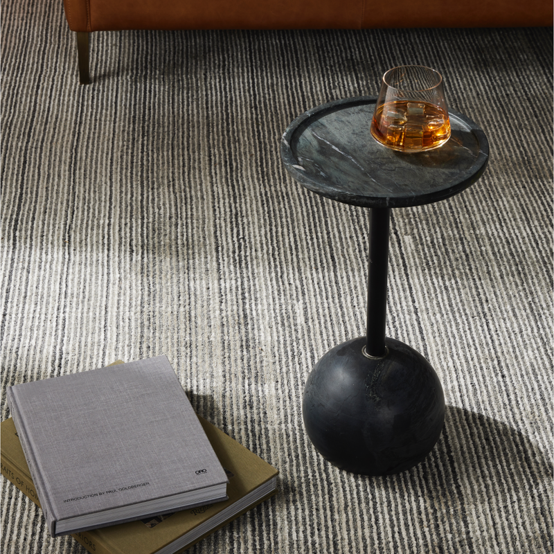 Viola Accent Table - Black Marble | shipping 6/25/2025