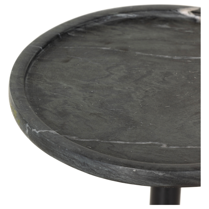 Viola Accent Table - Black Marble | shipping 6/25/2025