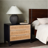 Sydney Black Wash Mango Large Nightstand | ready to ship!