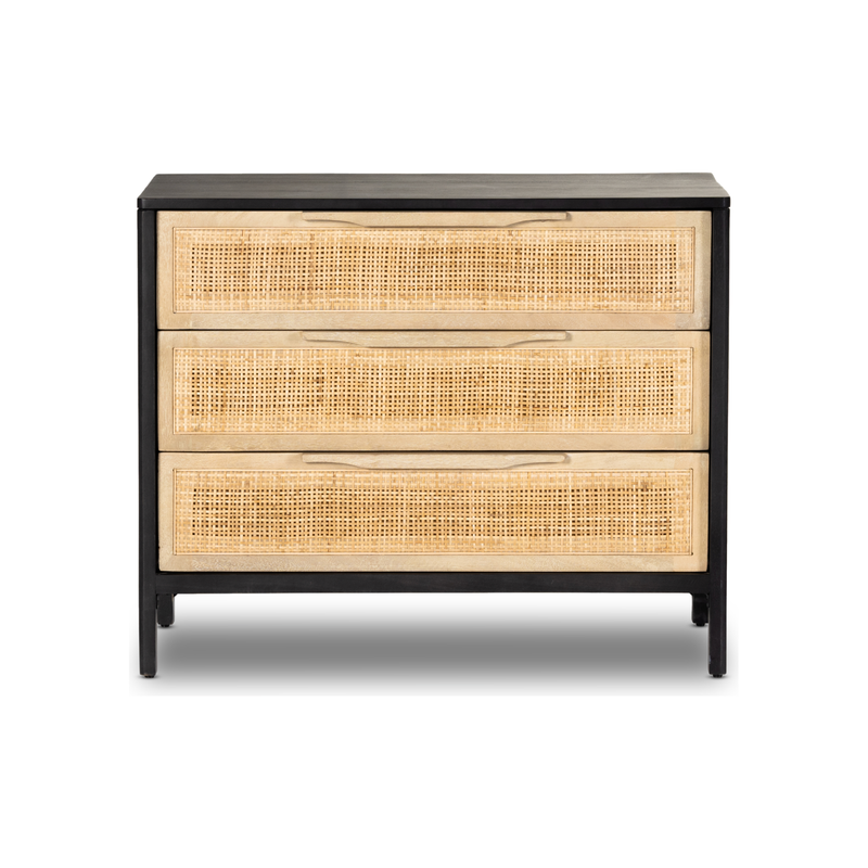 Sydney Black Wash Mango Large Nightstand | ready to ship!