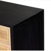 Sydney Black Wash Mango Large Nightstand | ready to ship!
