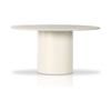 Belle Round Cream Marble Dining Table