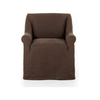 Bridges Coffee Slipcover Dining Armchair | ready to ship!