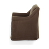 Bridges Coffee Slipcover Dining Armchair | ready to ship!