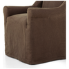 Bridges Coffee Slipcover Dining Armchair | ready to ship!