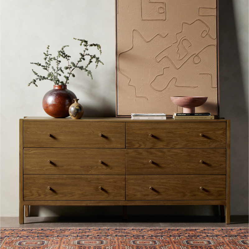 Meadow Tawny Oak 6 Drawer Dresser | ready to ship!