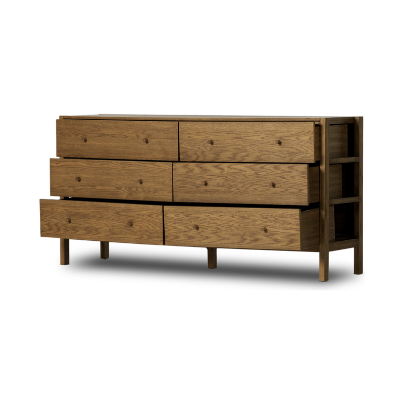 Meadow Tawny Oak 6 Drawer Dresser | ready to ship!