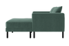 The Essential Loveseat Sectional in Recycled Velvet
