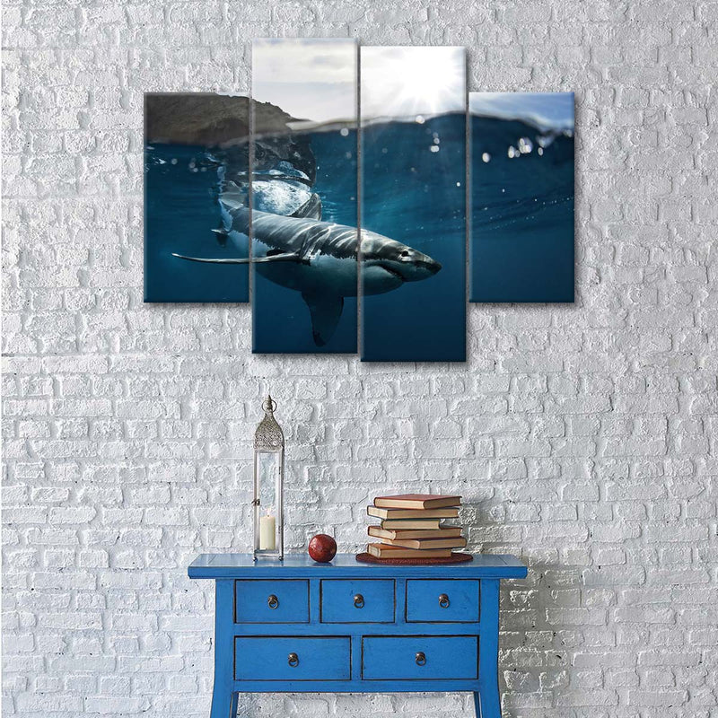 Shark Sunshine Wall Art