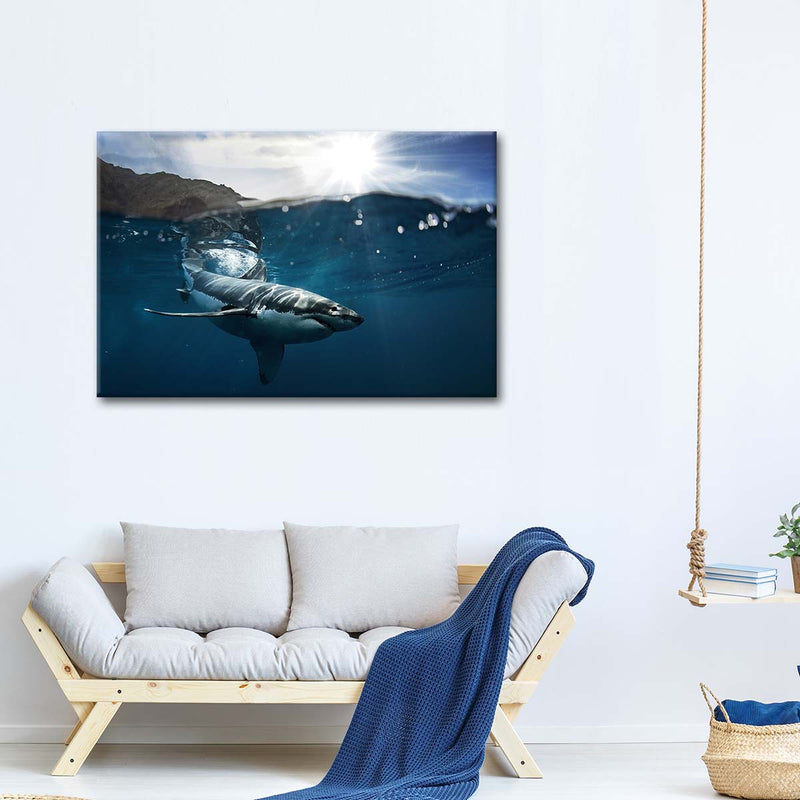 Shark Sunshine Wall Art