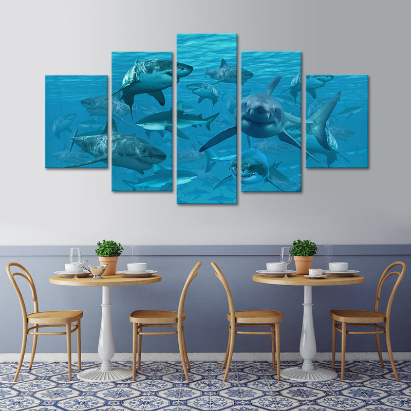 Shiver Of Sharks Wall Art
