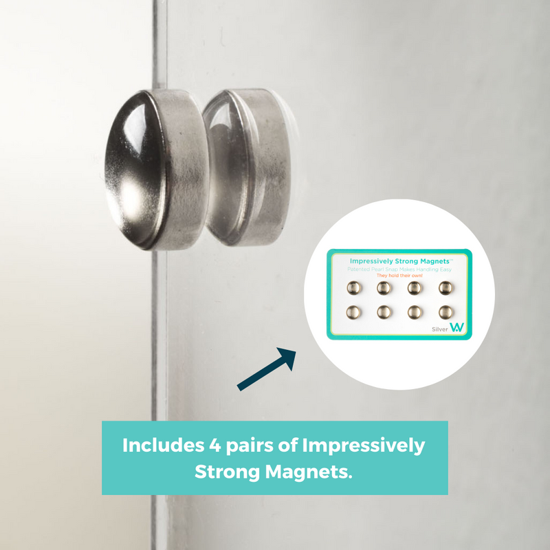 19" x 23" Easy Change Float Frame + Magnets for 16" x 20" Art [Silver or Gold]