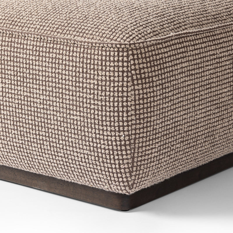 Sinclair Barrow Taupe Square Ottoman