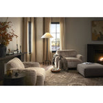 Sinclair Barrow Taupe Square Ottoman