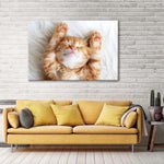 Sleepy Kitty Wall Art