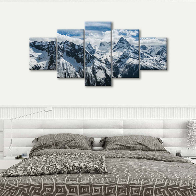 Snow Mountain Peaks Wall Art