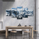 Snow Mountain Peaks Wall Art