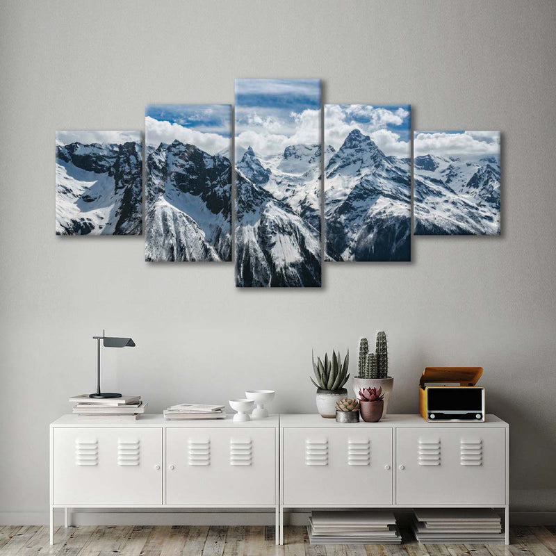 Snow Mountain Peaks Wall Art