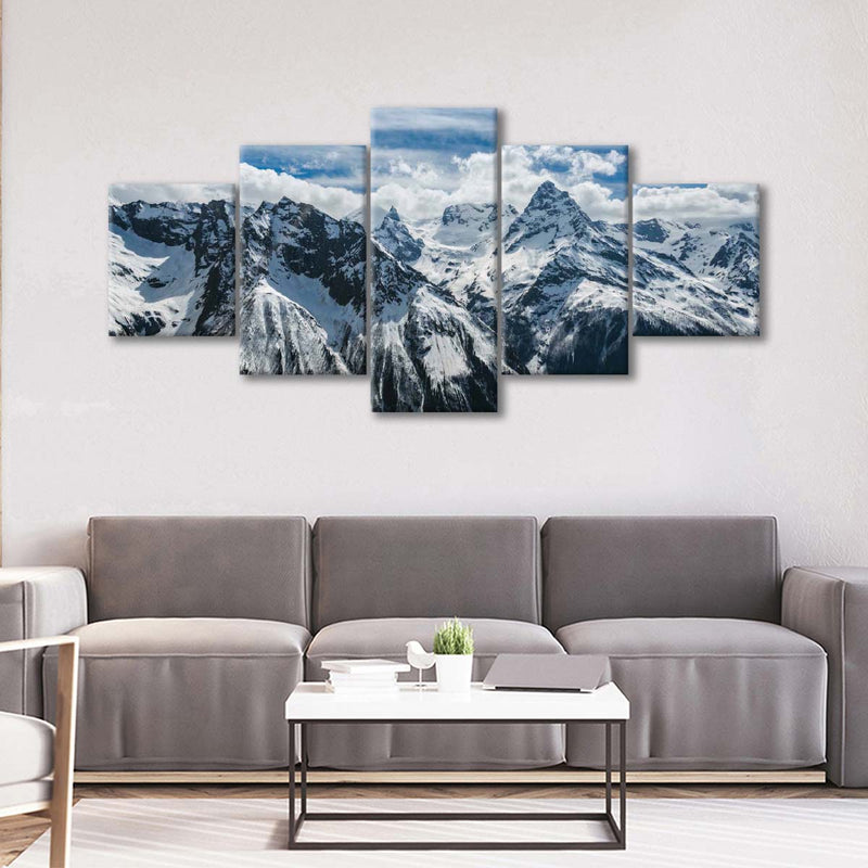 Snow Mountain Peaks Wall Art