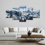 Snow Mountain Peaks Wall Art