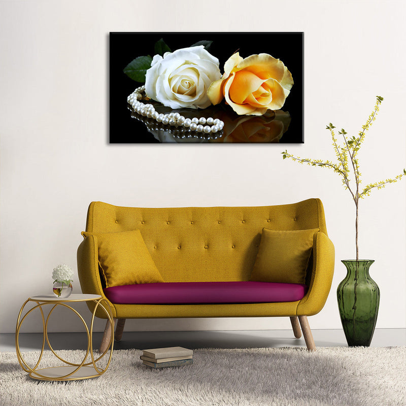 Pearls And Roses Wall Art