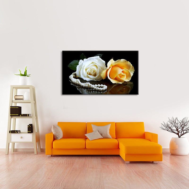 Pearls And Roses Wall Art