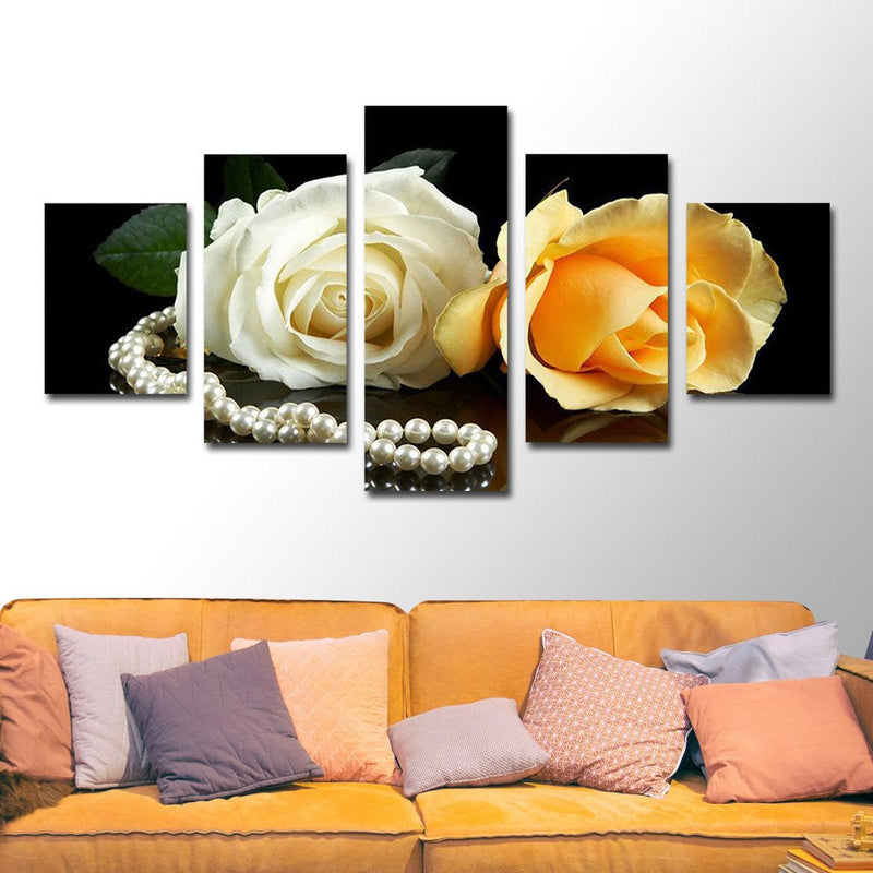Pearls And Roses Wall Art