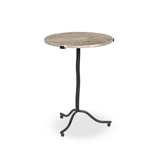 Sophie Creamy Taupe Marble End Table | shipping 7/14/2025