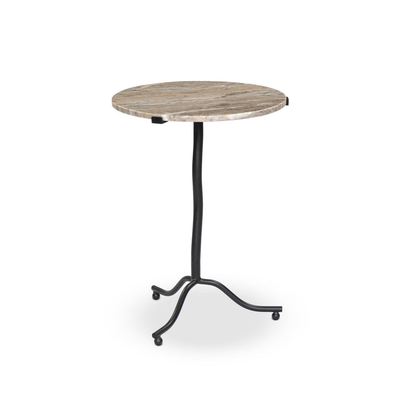Sophie Creamy Taupe Marble End Table | shipping 7/14/2025