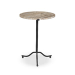 Sophie Creamy Taupe Marble End Table | shipping 7/14/2025
