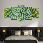 Spiral Succulent Wall Art
