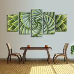 Spiral Succulent Wall Art