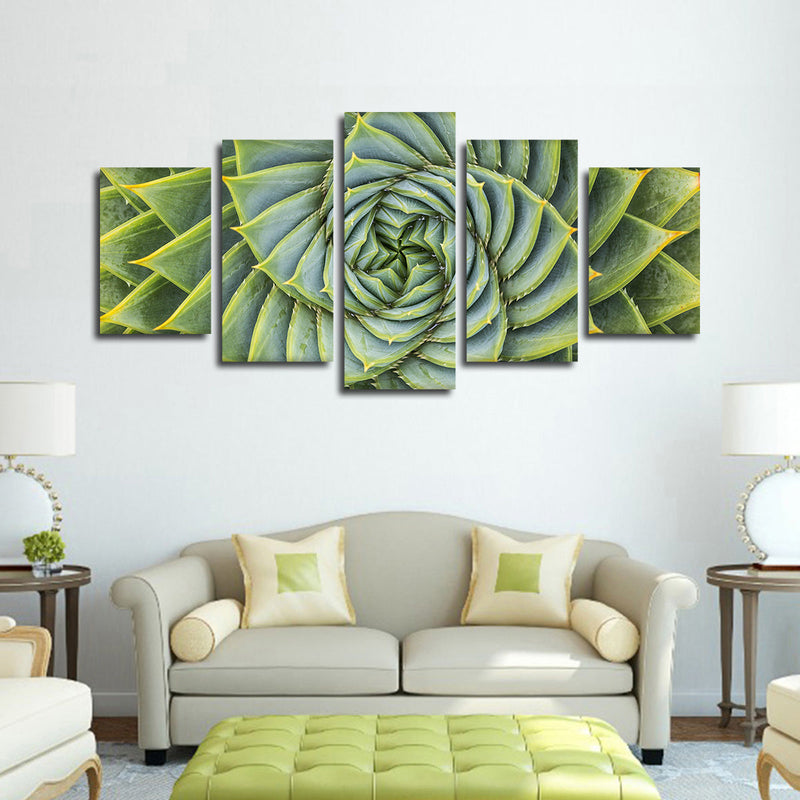 Spiral Succulent Wall Art