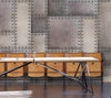 Rustic Metal Steel 3D Wallpaper Mural. #6752