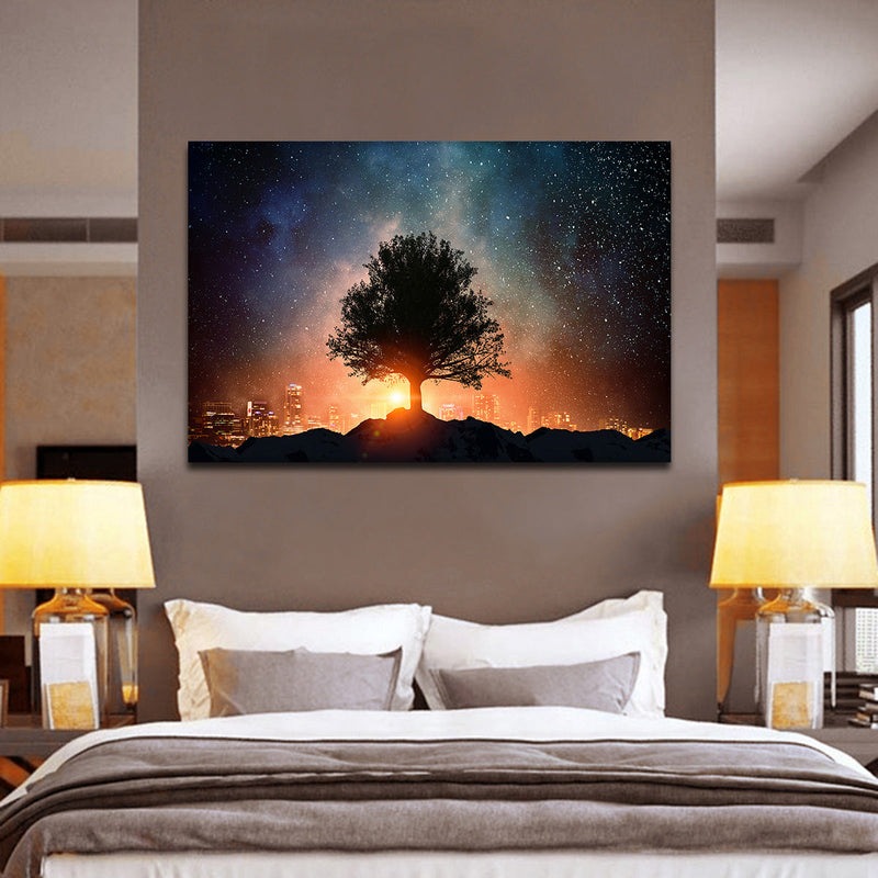 Starry Tree Wall Art