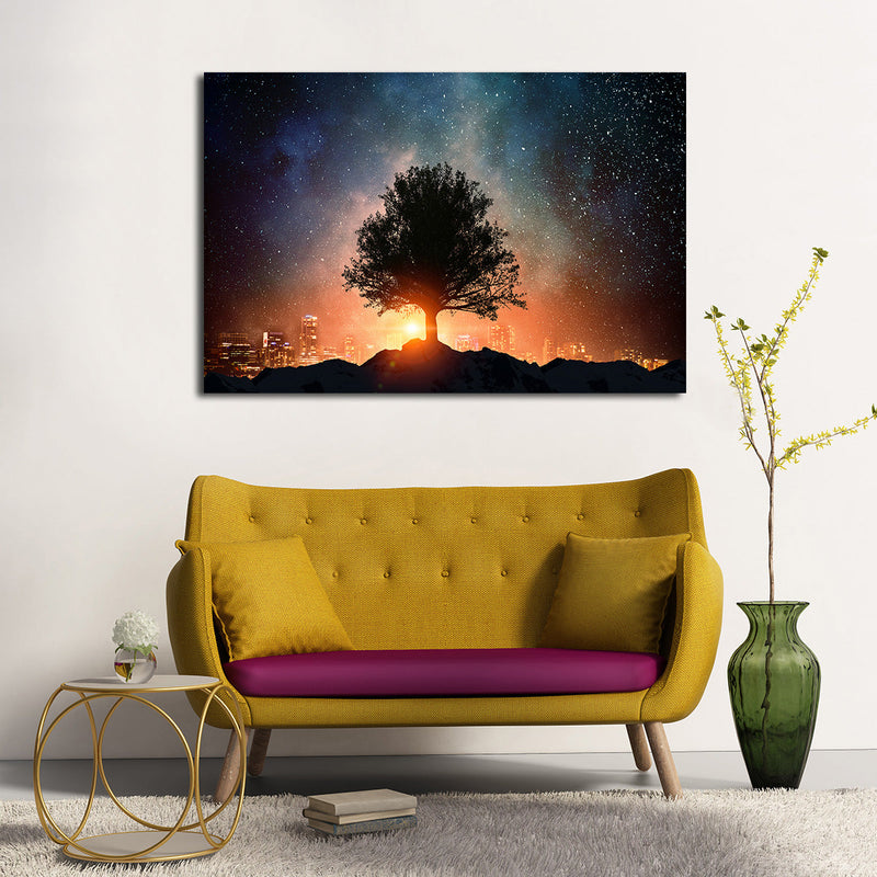 Starry Tree Wall Art