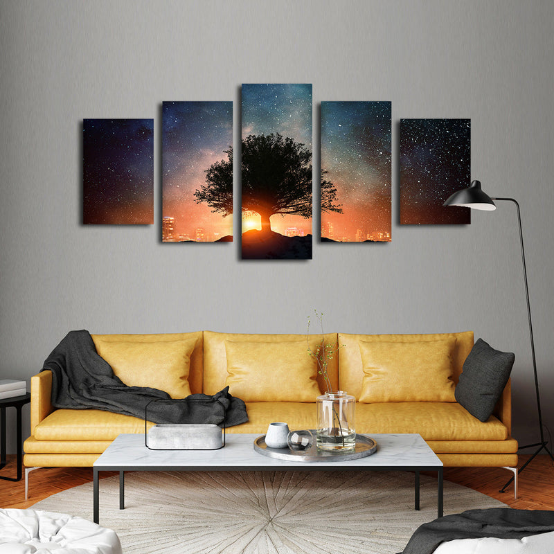 Starry Tree Wall Art
