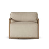 Stroud Faye Sand Outdoor Swivel Chair | ready to ship!