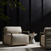 Stroud Faye Sand Outdoor Swivel Chair | ready to ship!
