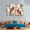 Royal Blue Peacocks Wall Art